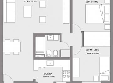Departamento · 60m² · 3 Ambientes · Doblas 200 3 Ambientes Al Frente 68 m² Reciclado a Nuevo Departamento Caballito Venta