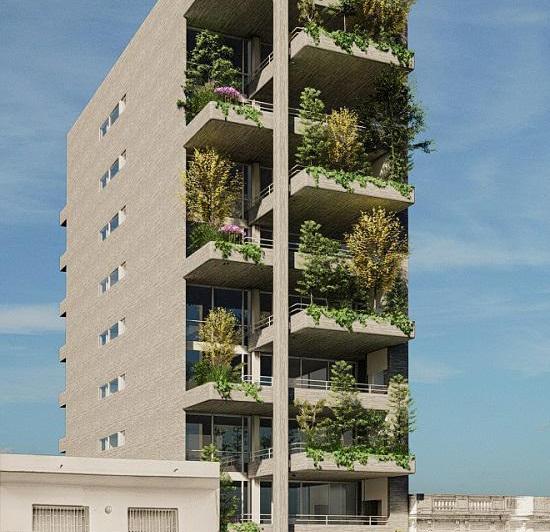 Desarrollo vertical · Balcarce y Jujuy: 3 Dorm.