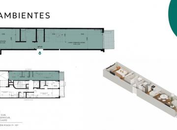 Departamento · 44m² · 2 Ambientes · Departamento en Belgrano