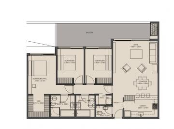 Departamento · 111m² · 4 Ambientes · Departamento 3 Ambientes en Buenos Aires Golf