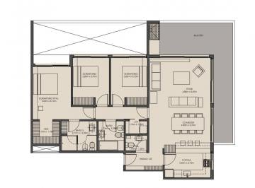 Departamento · 120m² · 4 Ambientes · Departamento 3 Ambientes en Buenos Aires Golf