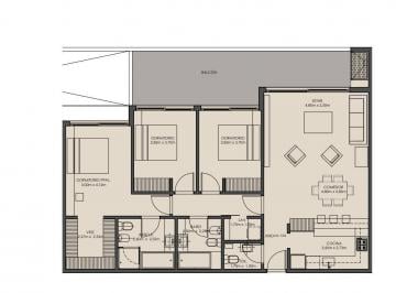 Departamento · 111m² · 4 Ambientes · Departamento 3 Ambientes en Buenos Aires Golf