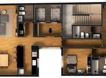Departamento · 124m² · 5 Ambientes · Scuba 55 - Juan m. de Rosas 825 - 3 Dorm.