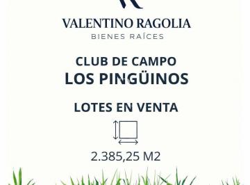 Terreno · 2385m² · Venta Lote en Club de Campo Los Pinguinos