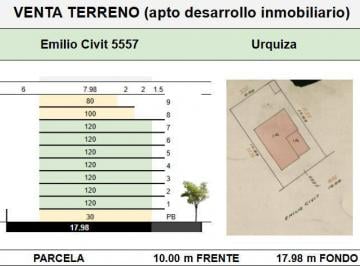 Terreno · 179m² · Lote Usaa Villa Urquiza: Gran Potencial Opción Doble Frente | Usaa | Ideal Desarrolladores