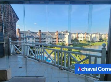 Departamento · 46m² · 1 Ambiente · 1 Cochera · Apto Credito | Monoambiente con Altillo con Vista Al Agua Central. Barrio Portezuelo