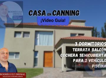 Casa · 205m² · 4 Ambientes · 1 Cochera · Casa en El Rebenque en Canning!