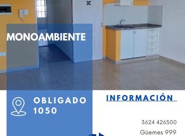 Departamento · Monoambiente - Obligado 1050