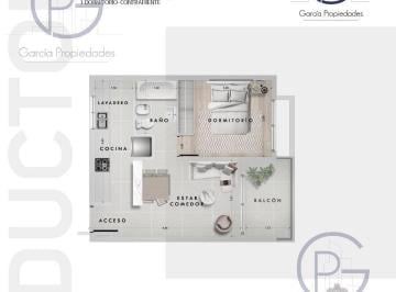 Departamento · 45m² · 2 Ambientes · Departamento en La Plata