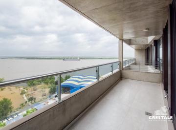 Departamento · 87m² · 2 Ambientes · Venta - Departamento de 1 Dormitorio con Vista Al Río - Balcón Terraza - Arroyito, Rosario.