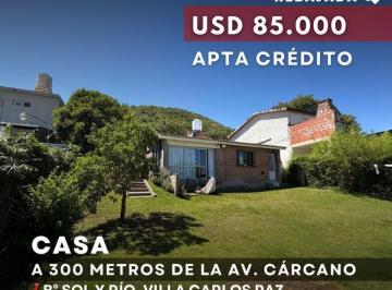 Casa · 94m² · 4 Ambientes · 1 Cochera · Venta Casa de 2 Dorm. en Sol y Río, a 300 m de La Av Cárcano - Villa Carlos Paz