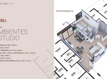 Departamento · 80m² · 2 Ambientes · Departamento en Venta en Güemes, Mar del Plata, General Pueyrredón