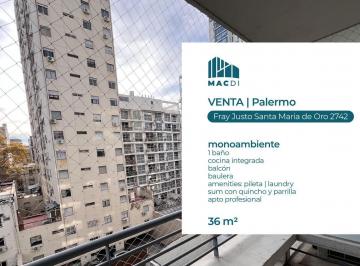Departamento · 32m² · 1 Ambiente · Excelente Dpto. Mono Ambiente Super Amplio Divisible en Venta con Amenities