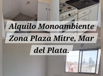 Departamento de 1 ambiente, Mar del Plata · Alquilo Monoambiente Zona Plaza Mitre Expensas Incluidas