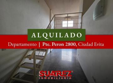 Departamento · 40m² · 1 Ambiente · Departamento Tipo Loft en Alquiler - Ciudad Evita