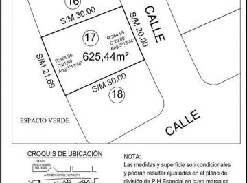 Terreno · 625m² · Venta Lote - Casonas del Haras - Barrio Casuarina