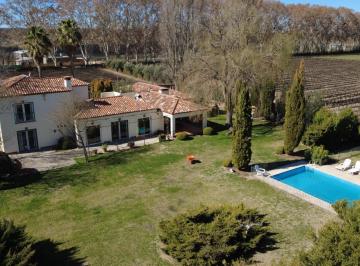 Campo · 96815m² · 4 Dormitorios · Viñedo en Producción con Hermosa Casa Patronal Estilo Frances Sobre Calle Cochabamba
