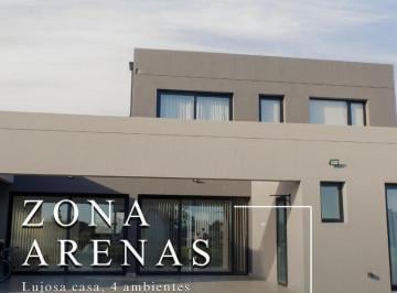 Casa · 220ha · 2 Dormitorios · 1 Cochera · Alquiler 24 Meses - Lujosa Casa 4 Ambientes - Arenas