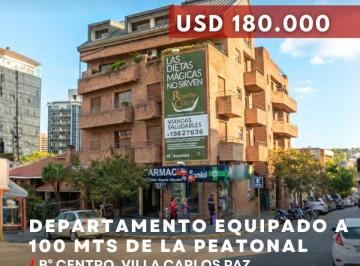 Departamento · 107m² · 6 Ambientes · 1 Cochera · Venta Departamento Equipado 3 Dorm. con Cochera, Balcon y Pileta | Centro– Villa Carlos Paz