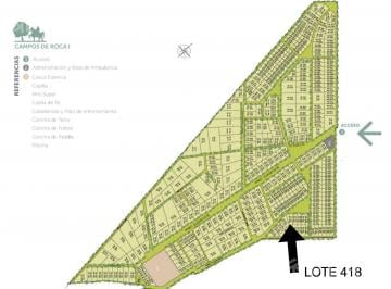 Terreno · 4464m² · Venta de Lote en Campos de Roca 1 - Coronel Brandsen