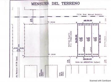 Terreno · 2124m² · Venta/permuta - Terreno de 2124 m², Ideal Inversor o Para Proyecto Comercial. Las Rosas, Santa Fe.