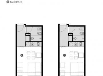 Departamento · 29m² · 1 Ambiente · Mono Ambiente Entrega 4/2026 Nuñez Balcon Al Frente