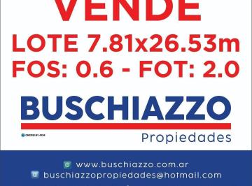 Terreno · 207m² · Lote en Venta – Ideal Constructor / Inversor