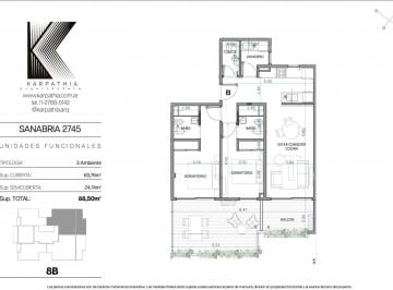 Departamento · 63m² · 3 Ambientes · Departamento en Venta Tres Ambientes en Villa Devoto
