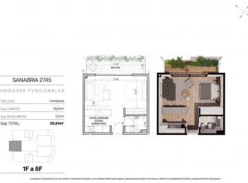 Departamento · 29m² · 1 Ambiente · Monoambiente con Balcón en Villa Devoto