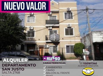 RUS-RUS-10954_2 · Alquiler Departamento 3 Ambientes San Justo