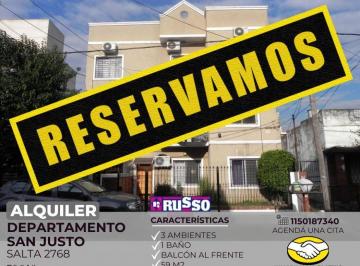 RUS-RUS-10954_2 · Alquiler Departamento 3 Ambientes San Justo