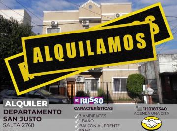 RUS-RUS-10954_2 · Alquiler Departamento 3 Ambientes San Justo