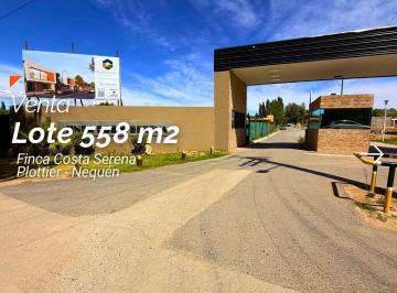 Terreno · 558m² · Venta Lote - Finca Costa Serena - Plottier