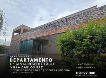 Departamento · 61m² · 4 Ambientes · 1 Cochera · Venta Departamento de 2 Dorm. con Cochera en Complejo Francis – Santa Rita, Villa Carlos Paz