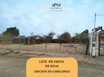 Terreno · 651m² · Vendo Lote en Cabalango