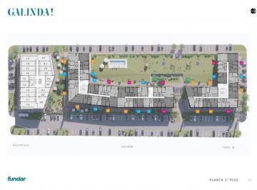 Oficina comercial · 68m² · 1 Ambiente · Venta - Oficina - Apto Blanqueo - Frente Parque - Galinda, Funes
