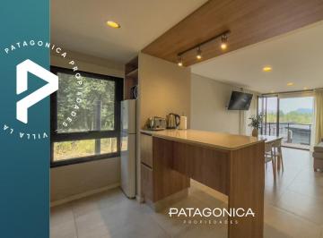 Departamento · 43m² · 2 Ambientes · 1 Cochera · Venta - Departamento 2 Ambientes con Cochera Cubierta, Deck y Jardin. Barrio El Mercado, Villa La Ang