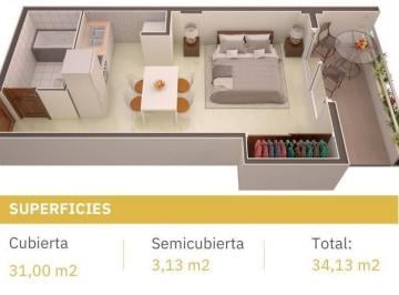 Departamento · 31m² · 1 Ambiente · Departamento Monoambiente a Estrenar Maipú Al 1000 Salta (No Apto Crédito)