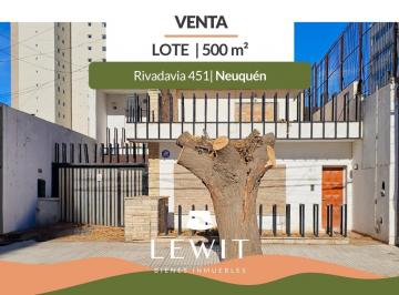 Terreno · 500m² · Venta Lote | Apto Desarrollo Hasta 12 Pisos | 500 m² | Zona Centro | Neuquén