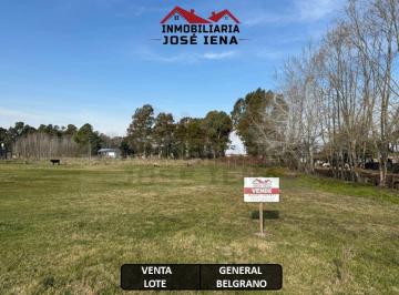 Terreno , General Belgrano · Lote de 650 m². Ubicado en Calle 601 Esquina 618, Barrio La Baguala – General Belgrano.