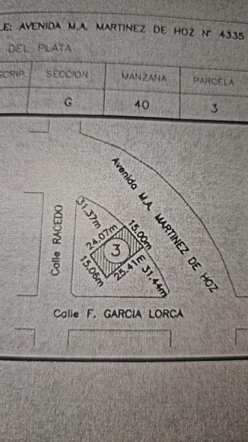 Terreno 15x25 en Punta Mogotes, 374m²