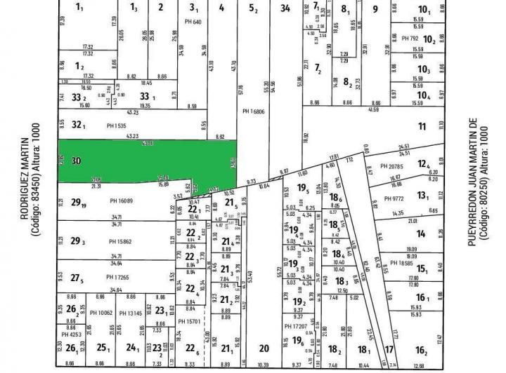 Terreno · 722m²
