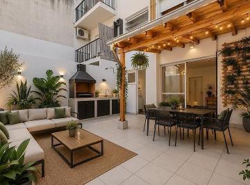 Departamento · 51m² · 1 Ambiente · Monoambiente con Amplio Patio con Ducha Galería Techada. Vestidor. Recoleta.