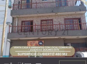Casa · 480m² · 6 Ambientes · 2 Cocheras · Venta Casa 6 Ambientes con Local Comercial + Viviendas Quilmes Este