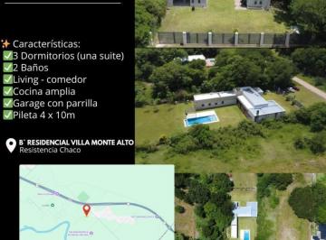 Casa · 280m² · 4 Ambientes · 3 Cocheras · Propiedad en Venta – Barrio Villa Monte Alto