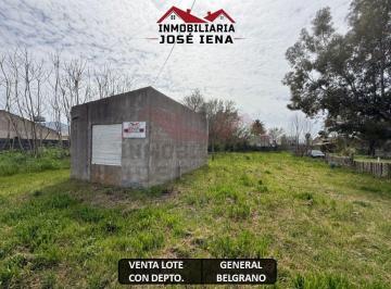 Terreno , General Belgrano · Lote de 1.125 m² con Depto. Monoambiente. Ubicada en Calle 28 E/ Paso y Moreno – General Belgrano.