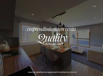 Departamento de 2 ambientes, Valeria del Mar · Emprendimiento "Quality" / Valeria del Mar