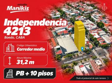 Terreno · 208m² · Veta - Terreno en Av Independencia - Boedo