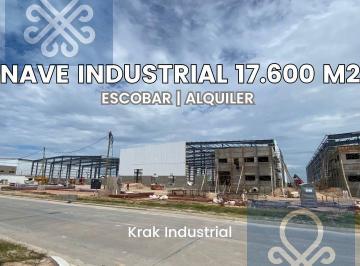 Depósito · 17600m² · Nave Industrial en Alquiler de 17.600 m² en Plaza Industrial Escobar