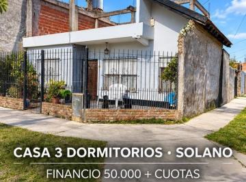 Casa · 75m² · 4 Ambientes · 2 Cocheras · Vendo/financio Casa 4 Amb Apto Credito en Solano